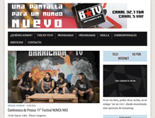 Tablet Screenshot of barricadatv.org